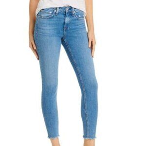 Rag & Bone Women's Blue Palmer Cat Ankle Mid-Rise Skinny Jeans Size 28